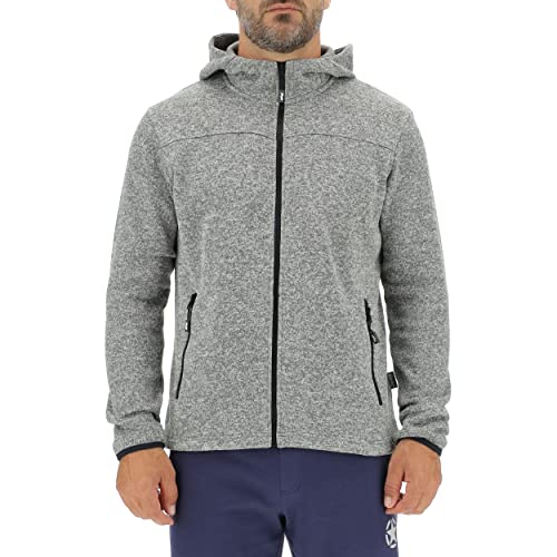 JEEP O102558-G142 J MAN HOODED TRICOT FLEECE JACKET W/Zipped Pockets J22W Grey Melange S JEEP O102558-G142 J MAN HOODED TRICOT FLEECE JACKET W/Zipped Pockets J22W Grey Melange S von Jeep