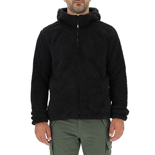 JEEP O102562-B000 J MAN HOODED POLAR SHERPA JACKET With Pockets J22W Black M von Jeep