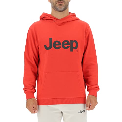 JEEP O102566-R699 J Man Hooded Sweatshirt Print J22W Mars Red/Black S JEEP O102566-R699 J Man Hooded Sweatshirt Print J22W Mars Red/Black S von Jeep