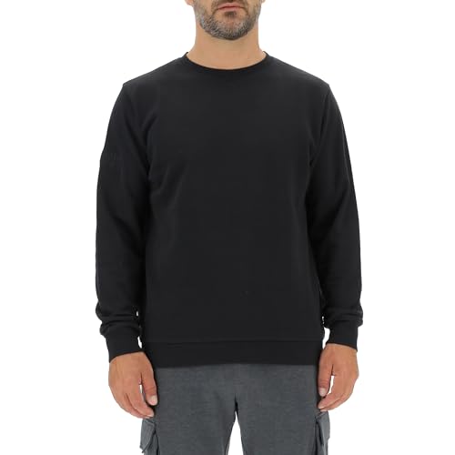 JEEP O102576-B000 J Herren Rundhals Pullover Ärmel Stickerei J22W Black L JEEP O102576-B000 J Herren Rundhals Pullover Ärmel Stickerei J22W Black L von Jeep
