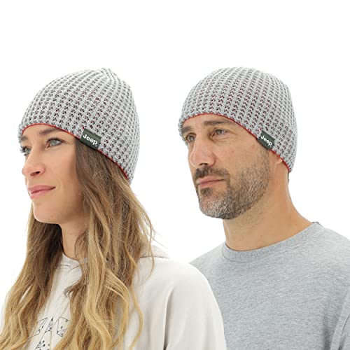 JEEP O102597-J866 J Reversible Tricot HAT J22W Unisex Light Grey M./Mars R Uni von Jeep