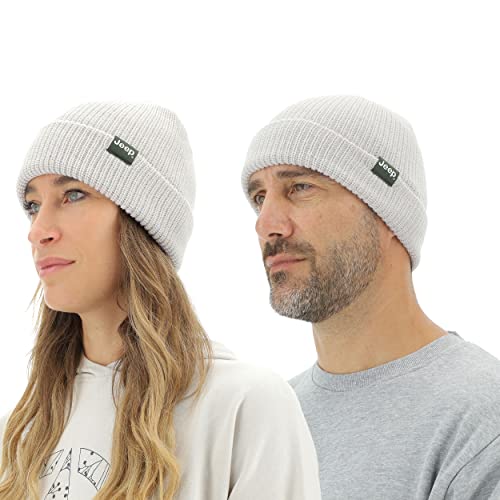 JEEP O102600-J863 J Ribbed Tricot HAT with Cuff J22W Unisex Light Graystone Uni JEEP O102600-J863 J Ribbed Tricot HAT with Cuff J22W Unisex Light Graystone Uni von Jeep