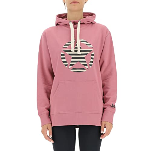 JEEP O102608-P490 J Woman Hooded Oversize Sweatshirt Star Striped Print J22W Dusty Rose XS JEEP O102608-P490 J Woman Hooded Oversize Sweatshirt Star Striped Print J22W Dusty Rose XS von Jeep