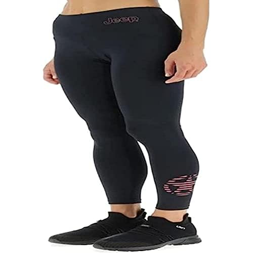 JEEP O102616-B966 J Woman Leggings Star Striped Leg Print J22W Black/Dusty Rose M JEEP O102616-B966 J Woman Leggings Star Striped Leg Print J22W Black/Dusty Rose M von Jeep