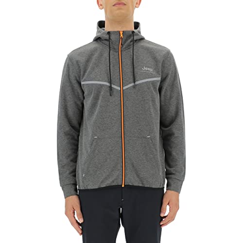 JEEP O102620-G419 XP MAN HOODED TECH SWEAT JACKET W/Kangaroo Pocket JX22A Dark Grey Mel/Black XXL JEEP O102620-G419 XP MAN HOODED TECH SWEAT JACKET W/Kangaroo Pocket JX22A Dark Grey Mel/Black XXL von Jeep