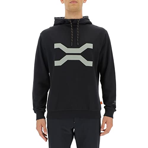 JEEP O102624-B967 XP Man Hooded Sweatshirt Large Front Print JX22A Black/Natural Grey S JEEP O102624-B967 XP Man Hooded Sweatshirt Large Front Print JX22A Black/Natural Grey S von Jeep