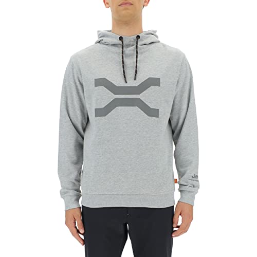 JEEP O102624-J873 XP Man Hooded Sweatshirt Large Front Print JX22A Light Grey Mel/Castl L JEEP O102624-J873 XP Man Hooded Sweatshirt Large Front Print JX22A Light Grey Mel/Castl L von Jeep