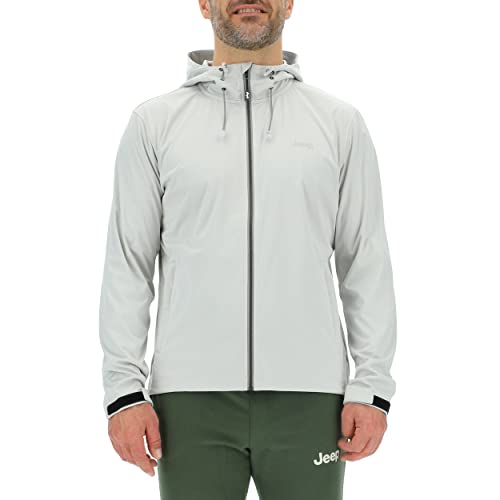 JEEP O102714-J955 J HERREN LEICHTE SOFTSHELL KAPUZENJACKE MIT Zipptaschen J23S Glacier Grey M JEEP O102714-J955 J HERREN LEICHTE SOFTSHELL KAPUZENJACKE MIT Zipptaschen J23S Glacier Grey M von Jeep