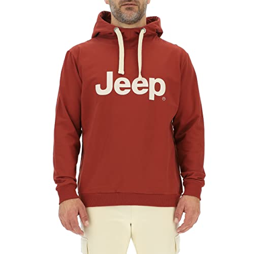JEEP O102716-R760 J Herren-Kapuzensweatshirt Großer Aufdruck J23S Red Ochre/Almond L JEEP O102716-R760 J Herren-Kapuzensweatshirt Großer Aufdruck J23S Red Ochre/Almond L von Jeep