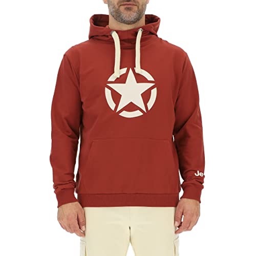 JEEP O102717-R760 J Man Kapuzensweatshirt Star Großer Aufdruck J23S Red Ochre/Almond M JEEP O102717-R760 J Man Kapuzensweatshirt Star Großer Aufdruck J23S Red Ochre/Almond M von Jeep