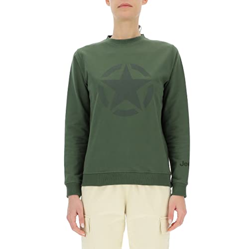 JEEP O102753-E955 J Damen-Sweatshirt MIT Rundhalsausschnitt Stern Großer Aufdruck J23S Rifle Green/Rosin Gr XL JEEP O102753-E955 J Damen-Sweatshirt MIT Rundhalsausschnitt Stern Großer Aufdruck J23S Rifle Green/Rosin Gr XL von Jeep