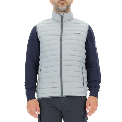 JEEP O102879-G229 J HERREN STEPP-WESTE mit Reißverschlusstaschen kleiner Aufdruck J23W Medium Grey M JEEP O102879-G229 J HERREN STEPP-WESTE mit Reißverschlusstaschen kleiner Aufdruck J23W Medium Grey M von Jeep