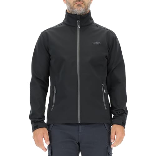 JEEP O102883-B000 J HERREN KAPUZEN SOFTSHELL JACKE mit Reißverschlusstaschen kleiner Aufdruck J23W Black XL JEEP O102883-B000 J HERREN KAPUZEN SOFTSHELL JACKE mit Reißverschlusstaschen kleiner Aufdruck J23W Black XL von Jeep