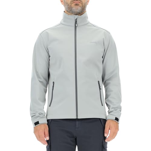 JEEP O102883-G229 J HERREN KAPUZEN SOFTSHELL JACKE mit Reißverschlusstaschen kleiner Aufdruck J23W Medium Grey S JEEP O102883-G229 J HERREN KAPUZEN SOFTSHELL JACKE mit Reißverschlusstaschen kleiner Aufdruck J23W Medium Grey S von Jeep