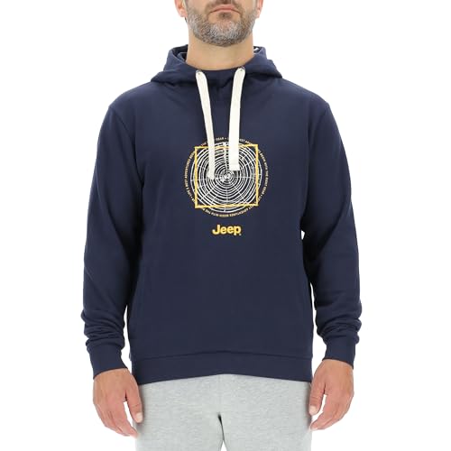 JEEP O102887-A928 J Herren Kapuzenpullover - Holzring Großer Aufdruck J23W Night Blue S JEEP O102887-A928 J Herren Kapuzenpullover - Holzring Großer Aufdruck J23W Night Blue S von Jeep