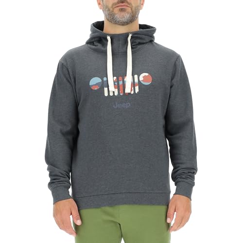 JEEP O102889-G557 J Herren Kapuzenpullover - Aufdruck Grille Baumrinde Camouflage Hintergrund J23W Dark Grey Melange L JEEP O102889-G557 J Herren Kapuzenpullover - Aufdruck Grille Baumrinde Camouflage Hintergrund J23W Dark Grey Melange L von Jeep