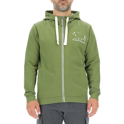 JEEP O102891-E100 J Herren Kapuzen-Sweatjacke - Wilderness Exploration - Bär Aufdruck J23W Olive Green S JEEP O102891-E100 J Herren Kapuzen-Sweatjacke - Wilderness Exploration - Bär Aufdruck J23W Olive Green S von Jeep