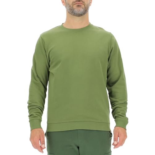 JEEP O102893-E100 J Herren Rundhals-Sweatshirt JEEP&Star Ärmel Aufdruck J23W Olive Green M von Jeep