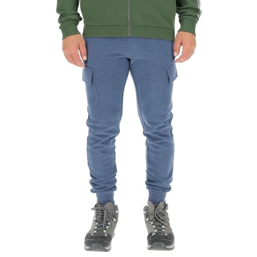 JEEP O102896-A099 J Herren Cargo-Jogginghose Star Kleiner Aufdruck auf der Seitentasche J23W Blue Melange S von Jeep