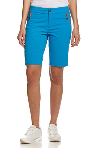 Jeff Green Damen Elastische Schnell Trocknende Kurze Leichte Outdoor Funktions Hose Mina, Farbe:Blue Aster, Größe:42 von Jeff Green