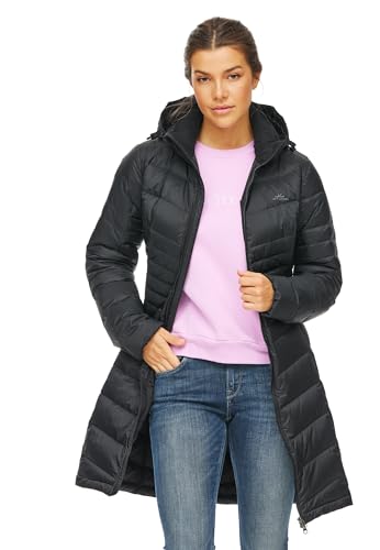 Jeff Green Damen Leichter Daunen Outdoor Mantel Lidia, Farbe:Deep Black, Größe:36 Jeff Green Damen Leichter Daunen Outdoor Mantel Lidia, Farbe:Deep Black, Größe:36 von Jeff Green
