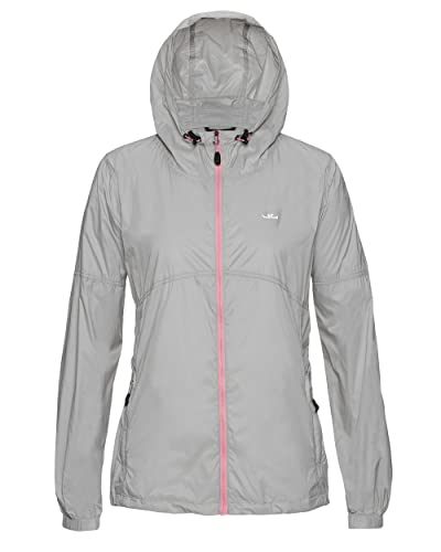 Jeff Green Damen Ultraleichte Atmungsaktive Winddichte Outdoor Sport Funktions Jacke Alma, Farbe:Silver, Größe:40 von Jeff Green