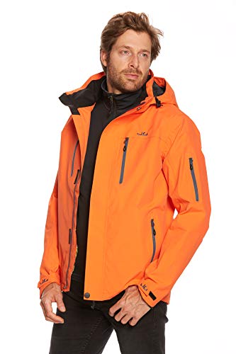 Jeff Green Herren Atmungsaktive Wasserdichte Outdoor Funktionsjacke Harstad 12.000mm Wassersäule, Größe:S, Farbe:Juice von Jeff Green