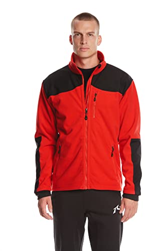Jeff Green Herren Winddichte Schnelltrocknende Fleece Jacke Aron, Größe - Herren:S, Farbe:Red Jeff Green Herren Winddichte Schnelltrocknende Fleece Jacke Aron, Größe - Herren:S, Farbe:Red von Jeff Green
