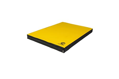 Jeflex - Gelb Schwarze Weichbodenmatte & Turnmatte 100 x 70 x 8 cm MADE IN GERMANY/KInder Gymnastikmatte/platzsparende Fitnessmatte & Yogamatte/dicke Sportmatte für Kinderzimmer Jeflex - Gelb Schwarze Weichbodenmatte & Turnmatte 100 x 70 x 8 cm MADE IN GERMANY/KInder Gymnastikmatte/platzsparende Fitnessmatte & Yogamatte/dicke Sportmatte für Kinderzimmer von Jeflex