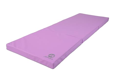 Jeflex - Lila klappbare Weichbodenmatte & Turnmatte 180 x 60 x 6 cm MADE IN GERMANY/faltbare Gymnastikmatte/platzsparende Fitnessmatte & faltbare Yogamatte/dicke Sportmatte für Kinderzimmer von Jeflex