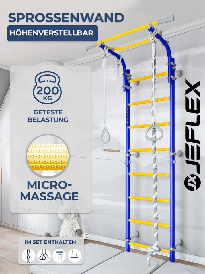 Jeflex Sprossenwand ClimbMaxx M2, Wandmontage Jeflex Sprossenwand ClimbMaxx M2, Wandmontage von Jeflex