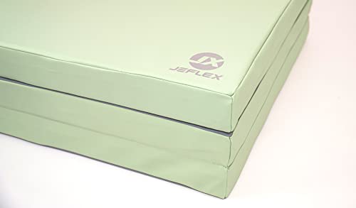 Jeflex - grün/grau klappbare Weichbodenmatte & Turnmatte 210 x 100 x 8 cm MADE IN GERMANY/faltbare Gymnastikmatte/platzsparende Fitnessmatte & faltbare Yogamatte/dicke Sportmatte für Kinderzimmer Jeflex - grün/grau klappbare Weichbodenmatte & Turnmatte 210 x 100 x 8 cm MADE IN GERMANY/faltbare Gymnastikmatte/platzsparende Fitnessmatte & faltbare Yogamatte/dicke Sportmatte für Kinderzimmer von Jeflex