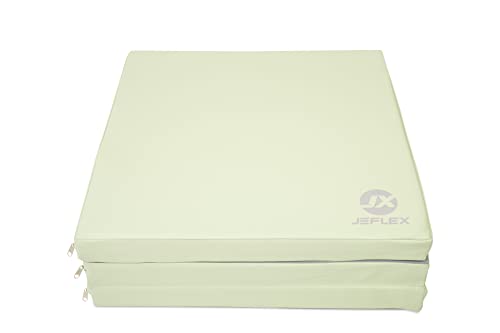 Jeflex - grün/graue klappbare Weichbodenmatte & Turnmatte 180 x 60 x 6 cm MADE IN GERMANY/faltbare Gymnastikmatte/platzsparende Fitnessmatte & faltbare Yogamatte/dicke Sportmatte für Kinderzimmer Jeflex - grün/graue klappbare Weichbodenmatte & Turnmatte 180 x 60 x 6 cm MADE IN GERMANY/faltbare Gymnastikmatte/platzsparende Fitnessmatte & faltbare Yogamatte/dicke Sportmatte für Kinderzimmer von Jeflex