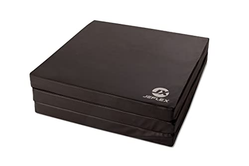 Jeflex - schwarze klappbare Weichbodenmatte & Turnmatte 180 x 60 x 6 cm MADE IN GERMANY/faltbare Gymnastikmatte/platzsparende Fitnessmatte & faltbare Yogamatte/dicke Sportmatte für Kinderzimmer Jeflex - schwarze klappbare Weichbodenmatte & Turnmatte 180 x 60 x 6 cm MADE IN GERMANY/faltbare Gymnastikmatte/platzsparende Fitnessmatte & faltbare Yogamatte/dicke Sportmatte für Kinderzimmer von Jeflex