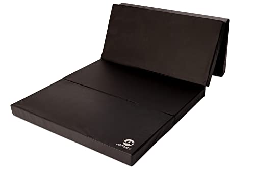 Jeflex - schwarze klappbare Weichbodenmatte & Turnmatte 200 x 100 x 8 cm MADE IN GERMANY/faltbare Gymnastikmatte/platzsparende Fitnessmatte & faltbare Yogamatte/dicke Sportmatte für Kinderzimmer Jeflex - schwarze klappbare Weichbodenmatte & Turnmatte 200 x 100 x 8 cm MADE IN GERMANY/faltbare Gymnastikmatte/platzsparende Fitnessmatte & faltbare Yogamatte/dicke Sportmatte für Kinderzimmer von Jeflex