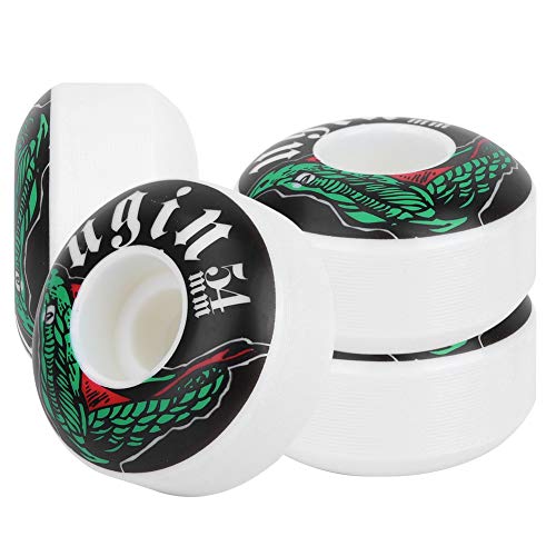 Jenngaoo Skateboard Räder PU Road Skate Long Board Wheel Hochfeste Outdoor Skateboard Räder Ersatzrad Set für die meisten Straßen Basic Skateboarding Set - 54x32 MM, 4 Stück Jenngaoo Skateboard Räder PU Road Skate Long Board Wheel Hochfeste Outdoor Skateboard Räder Ersatzrad Set für die meisten Straßen Basic Skateboarding Set - 54x32 MM, 4 Stück von Jenngaoo
