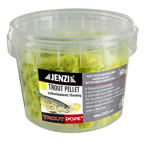 Jenzi Forellenteig Trout Pellets knetbar gelb Jenzi Forellenteig Trout Pellets knetbar gelb von Jenzi