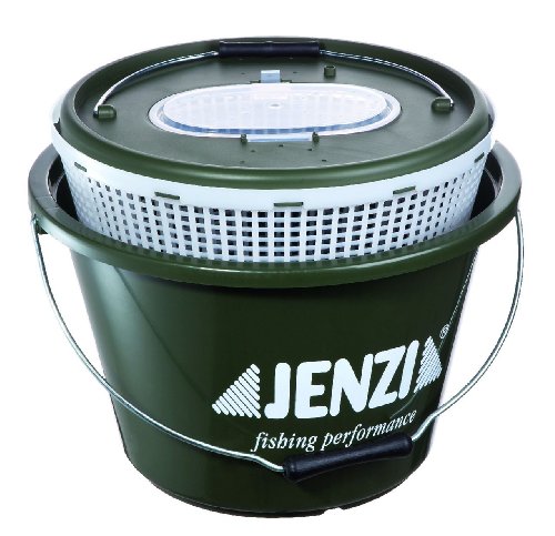 JENZI Köderfischkessel dunkelgrün ca. 15l JENZI Köderfischkessel dunkelgrün ca. 15l von Jenzi