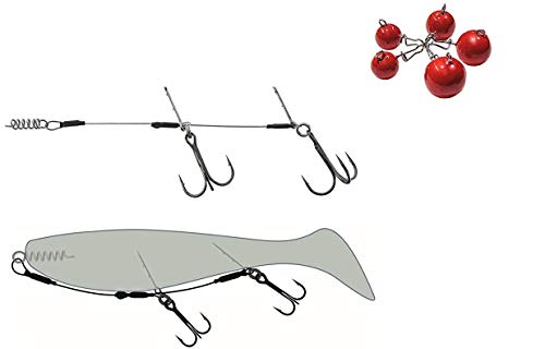 blntackle76 Set: Stinger System Komplett-Set Shallow Rig für Gummifische inklusive verschiedener Gewichte von Jenzi + gratis Petri Heil! Aufkleber blntackle76 Set: Stinger System Komplett-Set Shallow Rig für Gummifische inklusive verschiedener Gewichte von Jenzi + gratis Petri Heil! Aufkleber von blntackle76