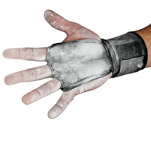 JerkFit WODies 2 in 1 Handgelenkbandage und Handflächenschutz (Schwarz, L) von JerkFit