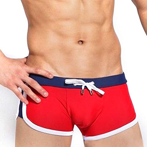 Jeylly Herren Swimming Shorts, Sexy Sport Kurz Surfen Bademode Shorts Sommer Schwimmen Boxer Trunks - Rot M Jeylly Herren Swimming Shorts, Sexy Sport Kurz Surfen Bademode Shorts Sommer Schwimmen Boxer Trunks - Rot M von Jeylly