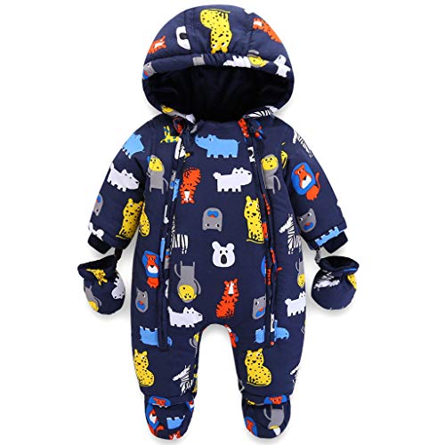 Baby Winter Overall Mit Kapuze Jungen Schneeanzüge mit Handschuhen und Füßlinge Warm Kleidungsset 12-18 Monate Baby Winter Overall Mit Kapuze Jungen Schneeanzüge mit Handschuhen und Füßlinge Warm Kleidungsset 12-18 Monate von JiAmy