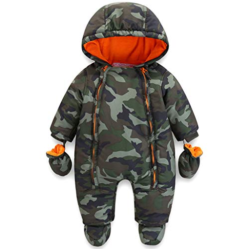 Baby Winter Overall Mit Kapuze Jungen Schneeanzüge mit Handschuhen und Füßlinge Warm Kleidungsset 9-12 Monate Baby Winter Overall Mit Kapuze Jungen Schneeanzüge mit Handschuhen und Füßlinge Warm Kleidungsset 9-12 Monate von JiAmy