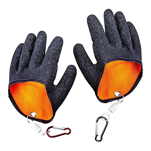 Jiakalamo 1 Paar Angelhandschuhe, Wasserdicht Hecht Handschuhe für Den Sicheren Umgang mit Hecht, Wels, Zander, Austern, Krabbe, Fisch Fang Handschuhe, mit Magnetverschluss Jiakalamo 1 Paar Angelhandschuhe, Wasserdicht Hecht Handschuhe für Den Sicheren Umgang mit Hecht, Wels, Zander, Austern, Krabbe, Fisch Fang Handschuhe, mit Magnetverschluss von Jiakalamo
