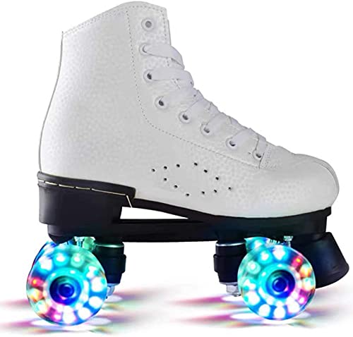 Rollschuhe Vierrad-Skates Professionelle Doppelschienen-Skates Für Männer Und Frauen Schuhe Rollschuhe Eisbahn Spezielle Skating-Schuhe, Geeignet Für Anfänger Im Freien B,37 von JianJud