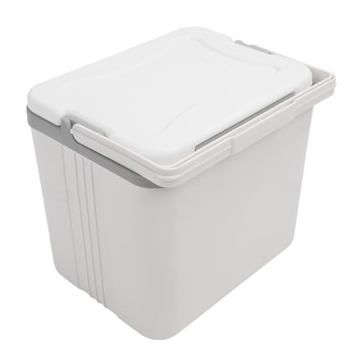 Isolierter Tragbarer 15-Liter-Kühler, Hygienische Hartkühlbox Zum Frischhalten für Gewerbliche Verkaufsstände Im Freien (White) von Jiawu