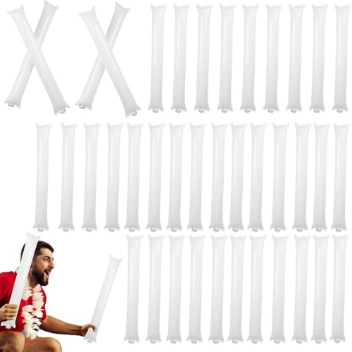 Jiimhte Thunder Sticks Noise Maker, Jubelnde Thunder Sticks | Cheer up Toys Cheerleading-Stöcke 40er-Set,Verschleißfester Party-Cheering-Stick, Geräuschmacher, Partyzubehör, tragbarer Cheer Clapper von Jiimhte