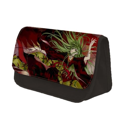 Jilijia Code Geass Lelouch of The Rebellion Federmäppchen, Anime, Doppelreißverschluss, großes Fassungsvermögen, Schreibwarentasche, Cartoon-Aufbewahrung, Stifttasche für Teenager, Jungen, Mädchen, von Jilijia