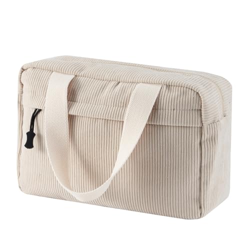 Jiliyote Cord Kosmetiktasche Groß Damen Kulturtasche Cord Make-up Taschen Cord Kosmetikbeutel Reise Cosmetic Bag aus Cord für Travel Mädchen Frauen Jiliyote Cord Kosmetiktasche Groß Damen Kulturtasche Cord Make-up Taschen Cord Kosmetikbeutel Reise Cosmetic Bag aus Cord für Travel Mädchen Frauen von Jiliyote