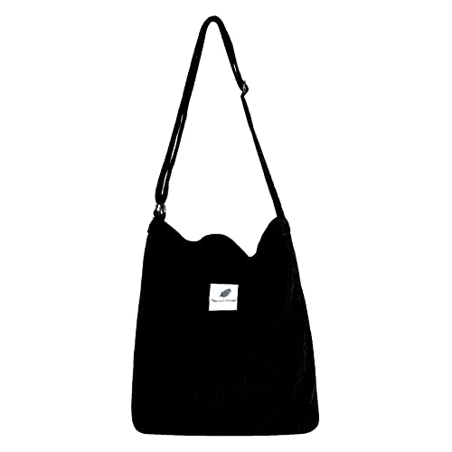 Jiliyote Cord Umhängetasche damen Schultertasche mit reißverschluss,Tasche groß Umhängetasche Cordtasche Beuteltasche für mädchen Schule Uni Einkauf Büro Jiliyote Cord Umhängetasche damen Schultertasche mit reißverschluss,Tasche groß Umhängetasche Cordtasche Beuteltasche für mädchen Schule Uni Einkauf Büro von Jiliyote